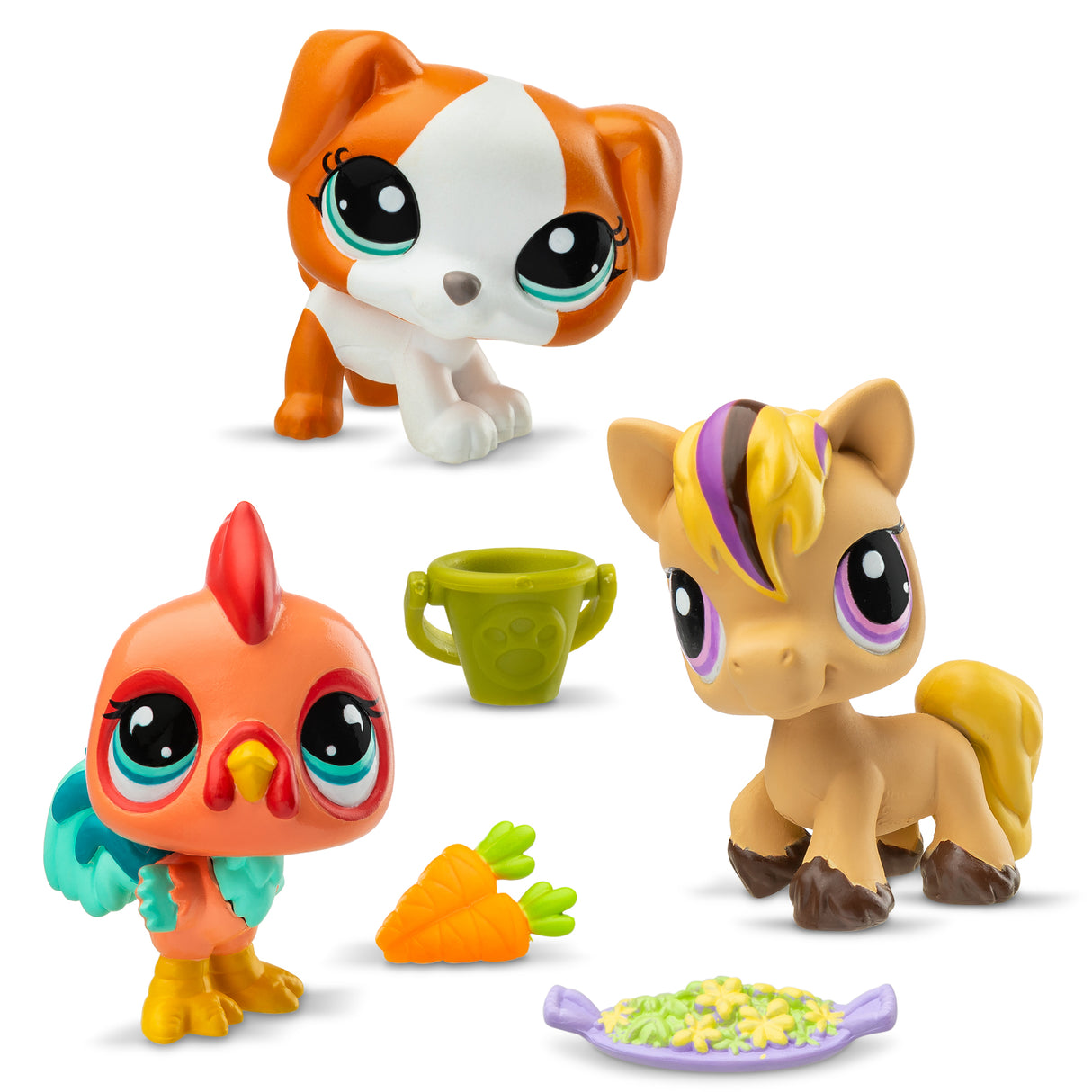 Littlest Pet Shop Trio in Tube 3 Pack Barnyard Pets