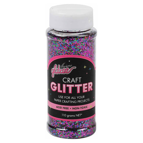 Illusions glitzee glitter Jar Multi Coloured 110g