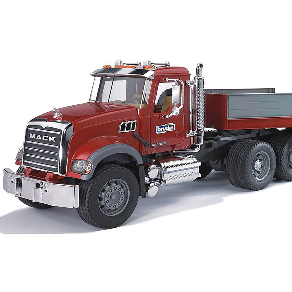 Bruder 1/16 Mack Granite Low Loader With Jcb 4Cx Backhoe Loader, Multicolour