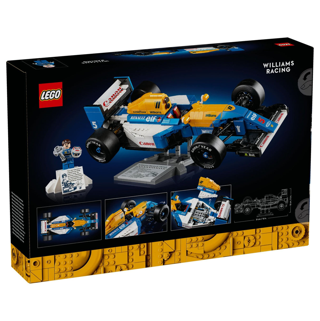 LEGO Icons Williams Racing FW148 & Nigel Mansell 10353