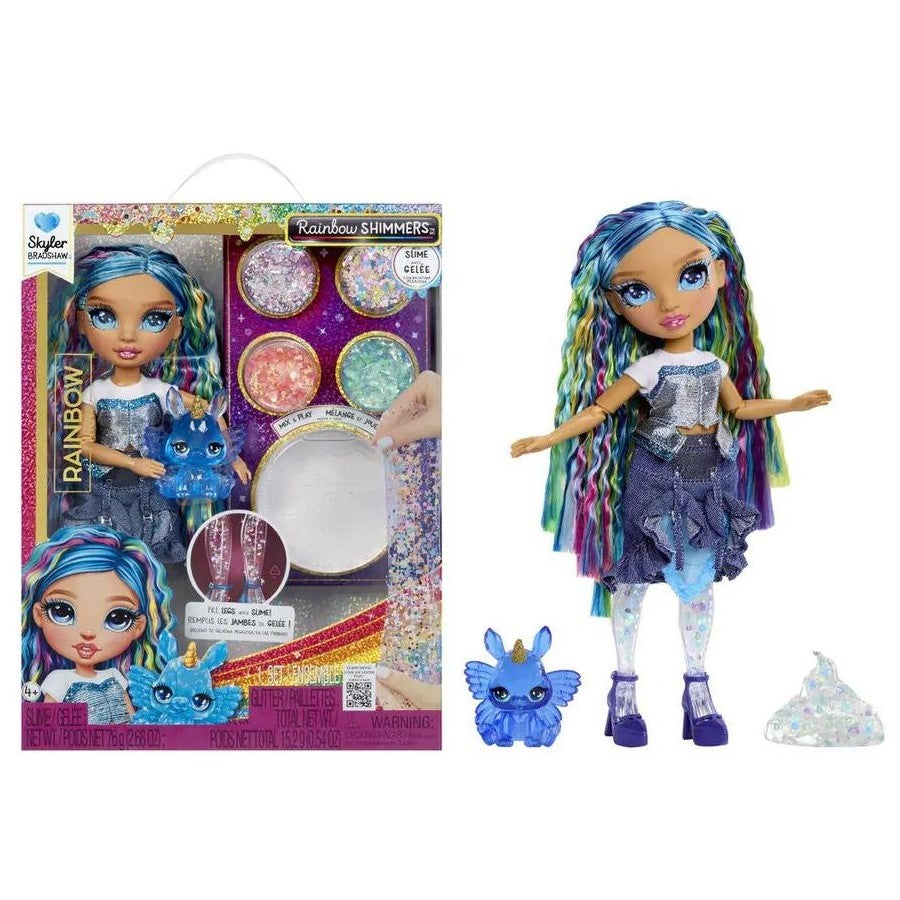 Rainbow High Rainbow Shimmers with Slime Fashion Doll Skyler blue