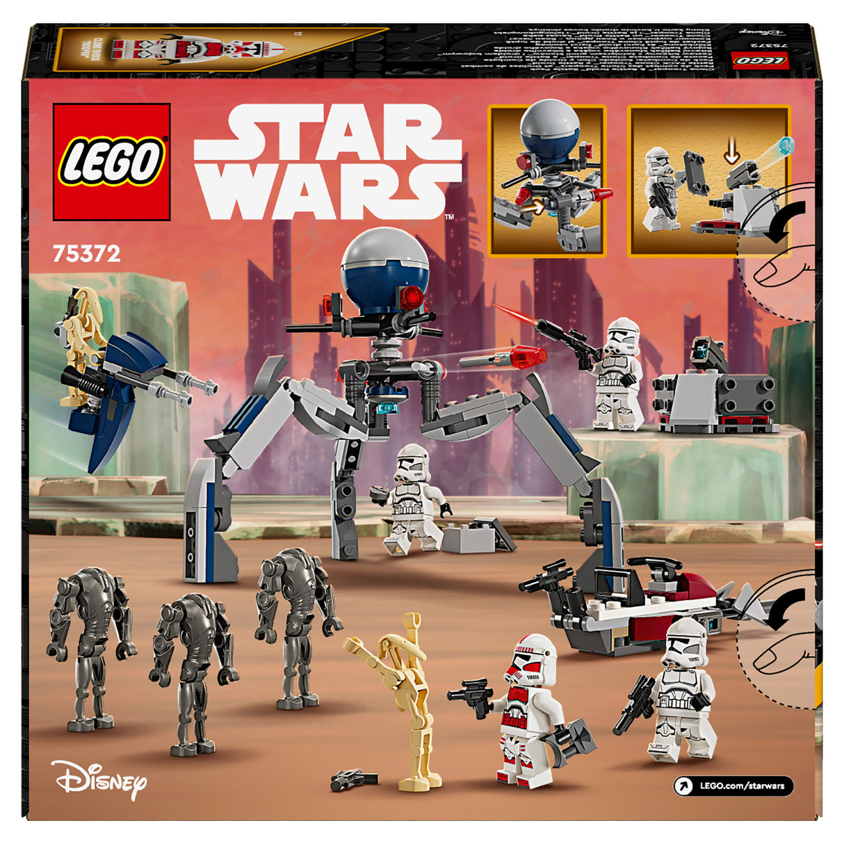 LEGO Star Wars Clone Trooper & Battle Droid Battle Pack 75372, (215-pieces)