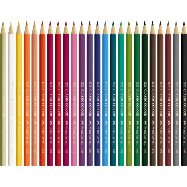 Faber-Castell Classic Colour Pencil Pack of 24