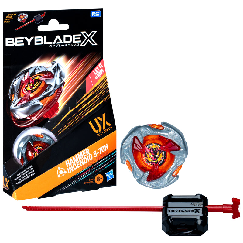 Beyblade X Hammer Incendio 3-70H UX Starter Pack Set