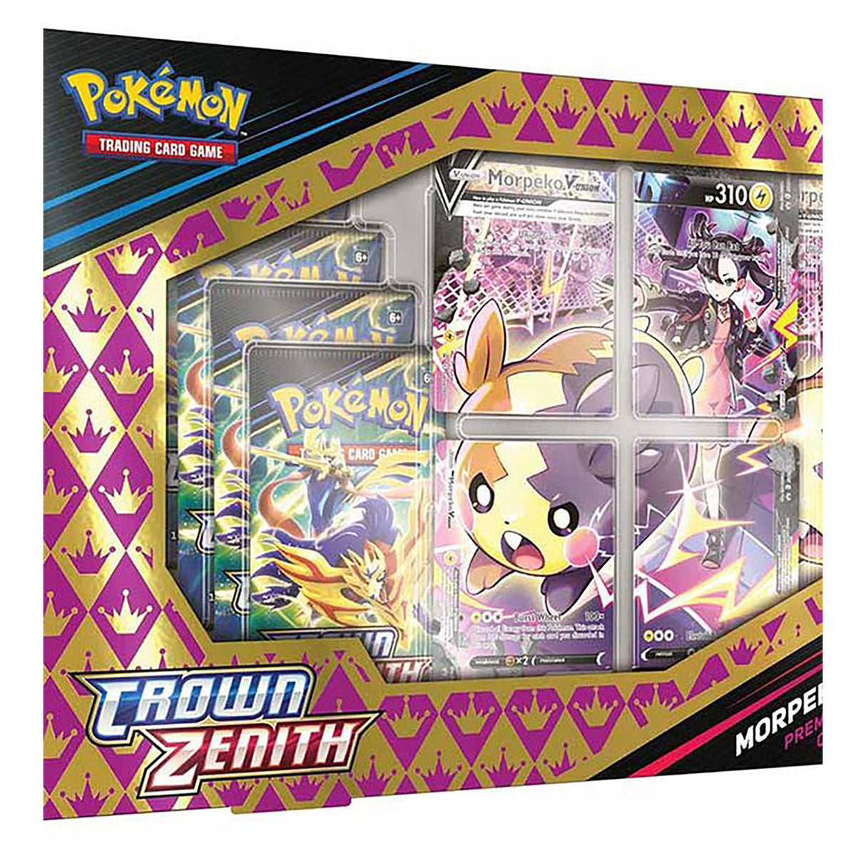 Pokemon TCG Crown Zenith Premium Playmat Collection Morpeko V-Union Box