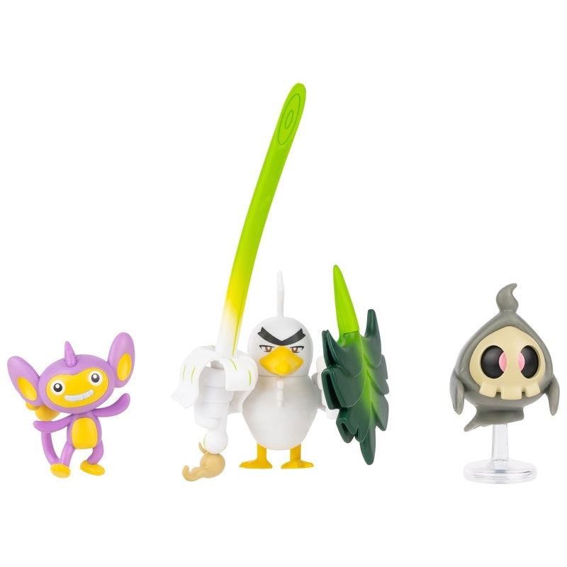 Pokemon Battle Figure 3 Pack Aipom Sirfetch'd Duskull