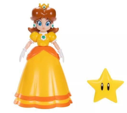 Nintendo Super Mario 4" Figures Daisy with Super Star