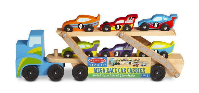 Melissa & Doug Jumbo Race-Car Carrier