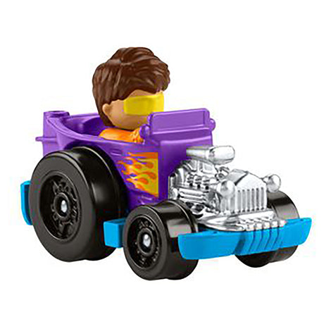 Fisher-Price Little People Wheelies Hot Rod Purple and Blue Collectible Car