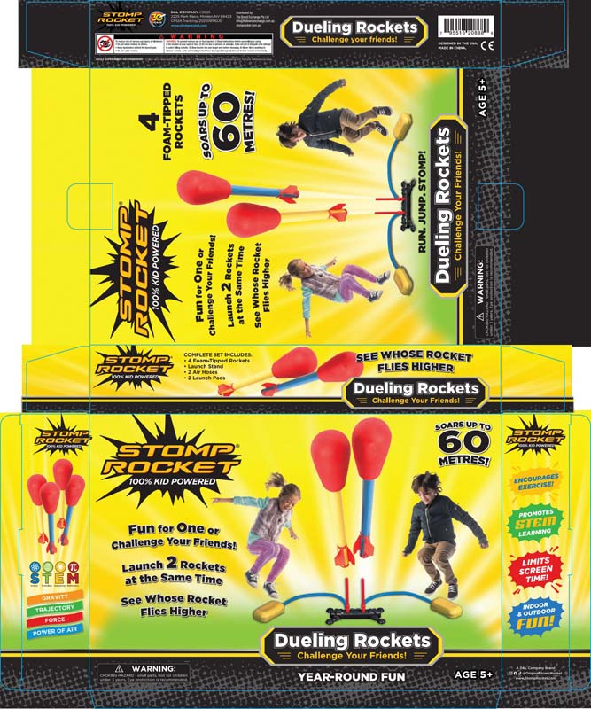 Stomp Rocket Dueling 4 Kit