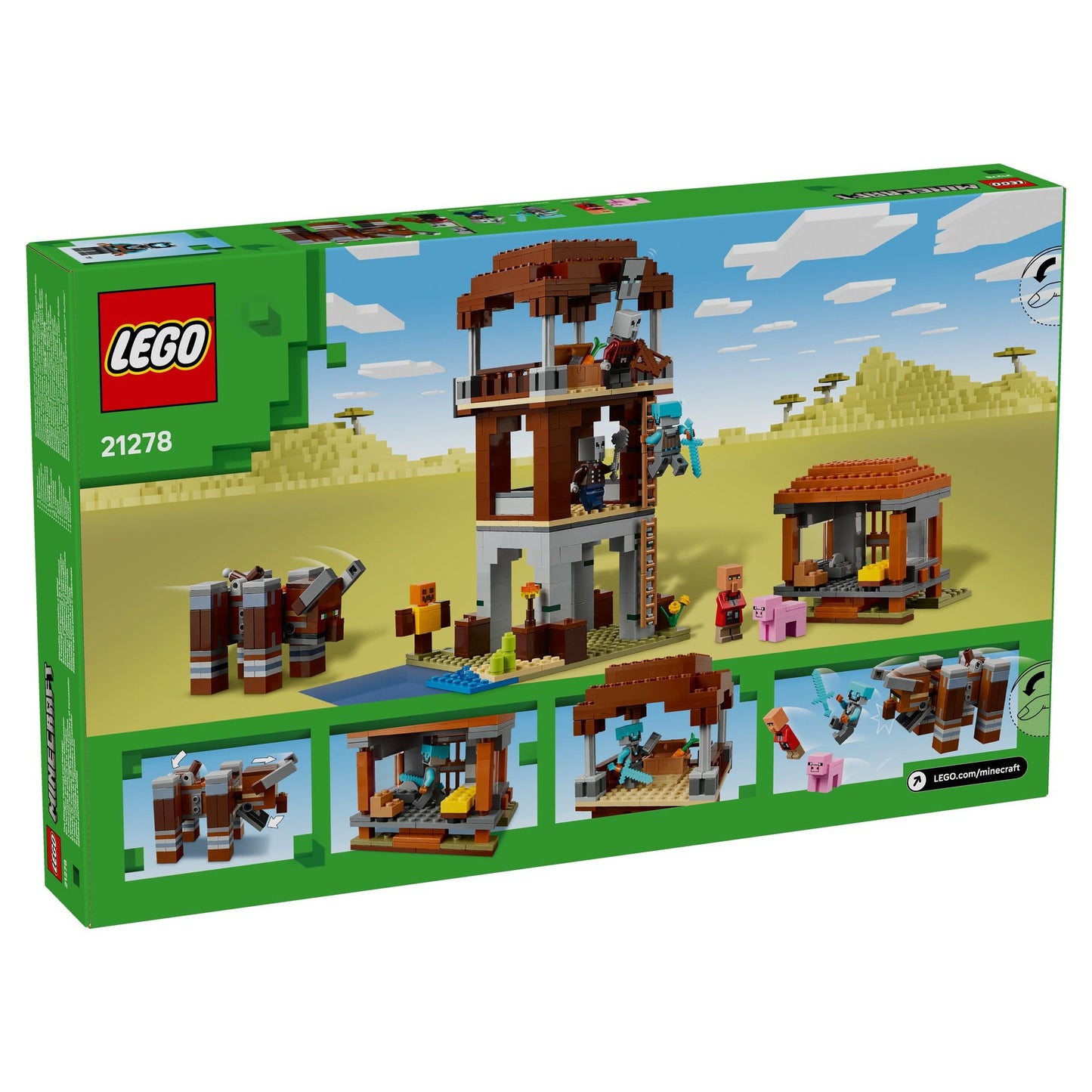 LEGO Minecraft The Pillager Outpost and Ravager 21278
