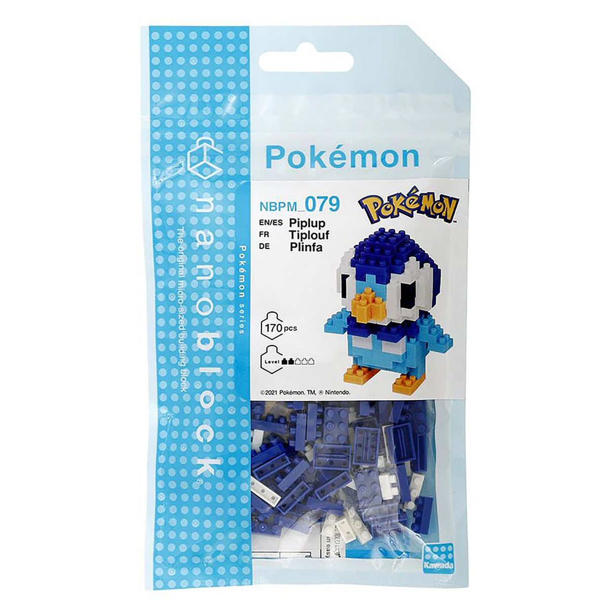 Nanoblock Pokemon - Piplup (170 pieces)