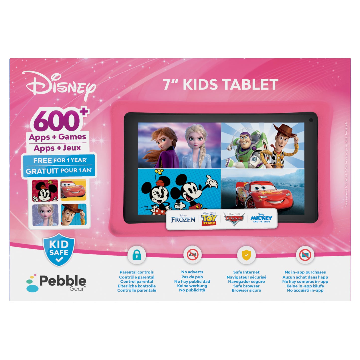 Pebble Gear 7"Disney Multi Property Pink