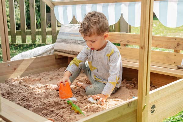 Plum Sandpit with Canopy