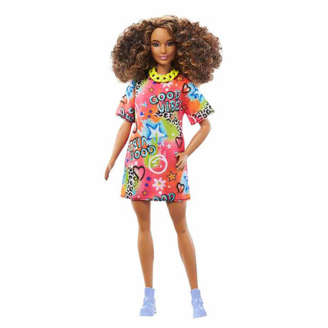 Barbie Fashionistas Doll 201 Graffiti Dress and Accessories
