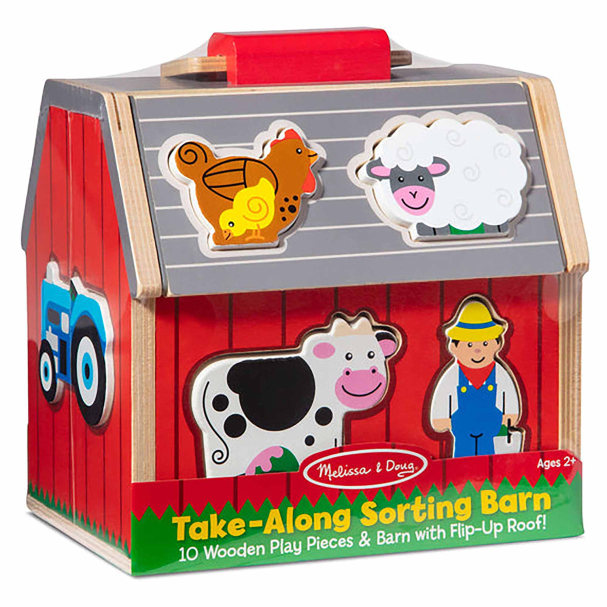 Melissa & Doug Take-Along Sorting Barn Animal Playset