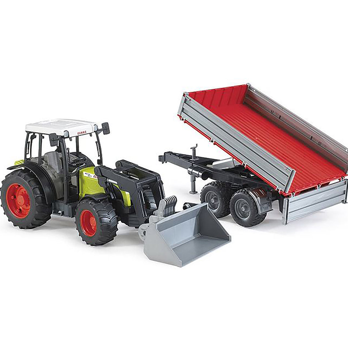 Bruder 1/16 Claas Nectis 267 F Tractor with Tipping Trailer