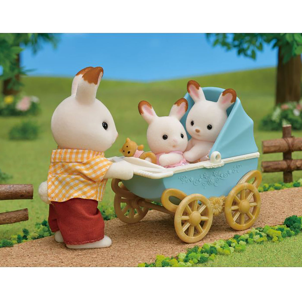 Sylvanian Families Chocolate Rabbit Twins Set