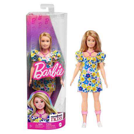 Barbie Fashionistas Doll 208 Barbie Doll with Down Syndrome Wearing Floral Dress