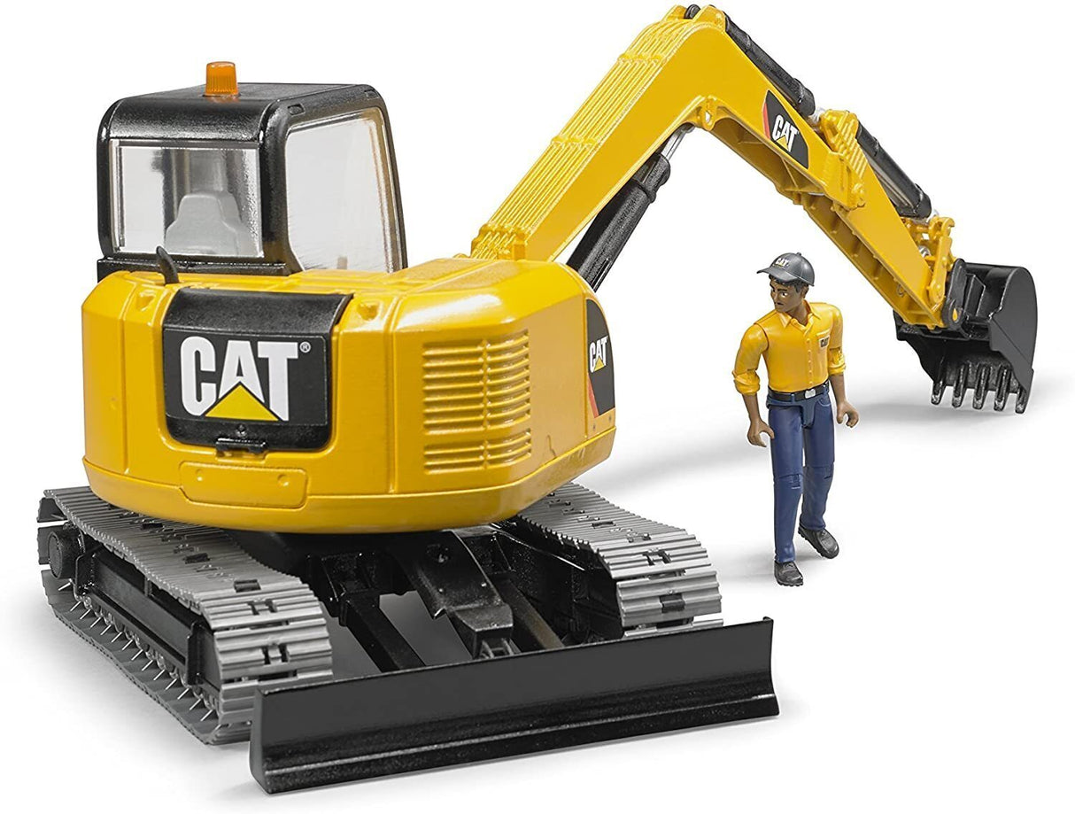 Bruder Caterpillar Mini Excavator with Worker