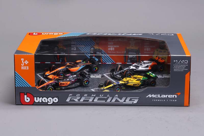 Bburago 1:43 4pc McLaren Gift Pack #4 Norris
