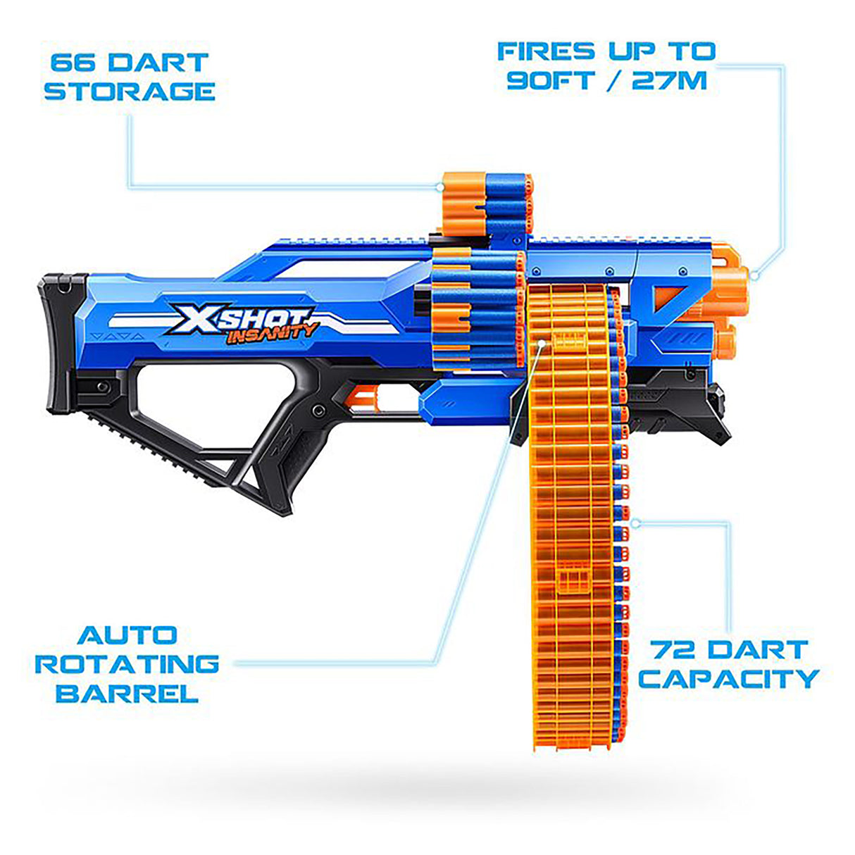 X-SHOT Insanity Mega Barrel