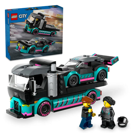 LEGO City Race Car and Car Carrier Truck 60406, (328-pieces)