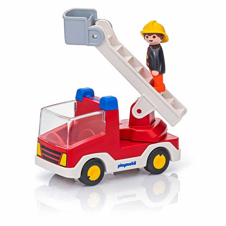 Playmobil 6967 1.2.3 Playset - Ladder Unit Fire Truck