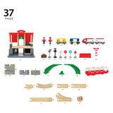 BRIO Set - Central Station Set (37 pieces)