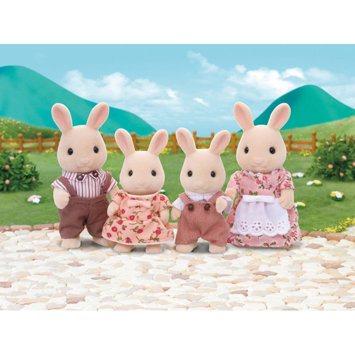 Sylvanian Families Milk Rabbit Family