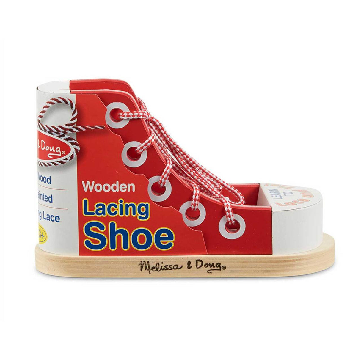 Melissa & Doug Wooden Lacing Sneaker