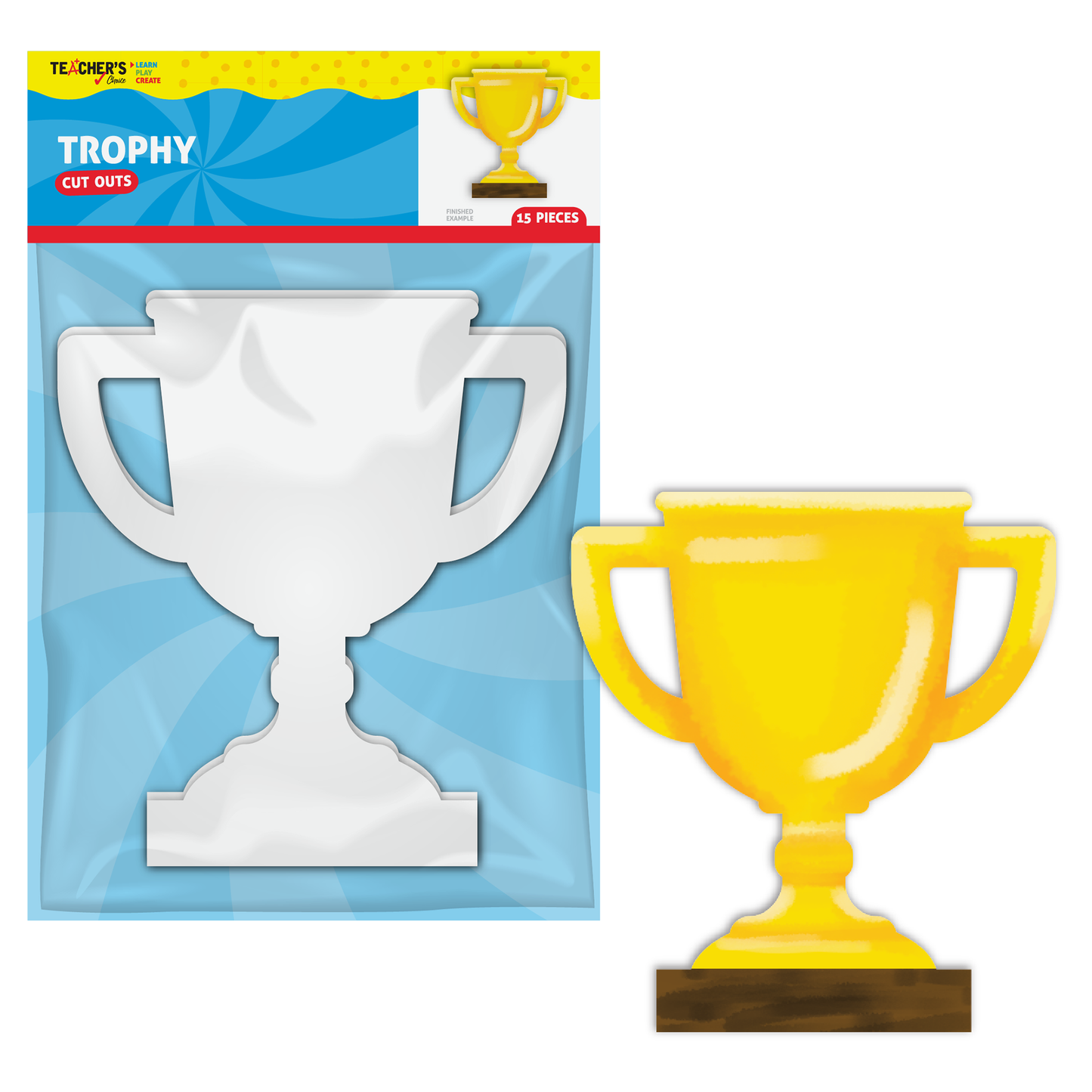 Teacher's Choice Paper Shapes Trophy (15 Piece)