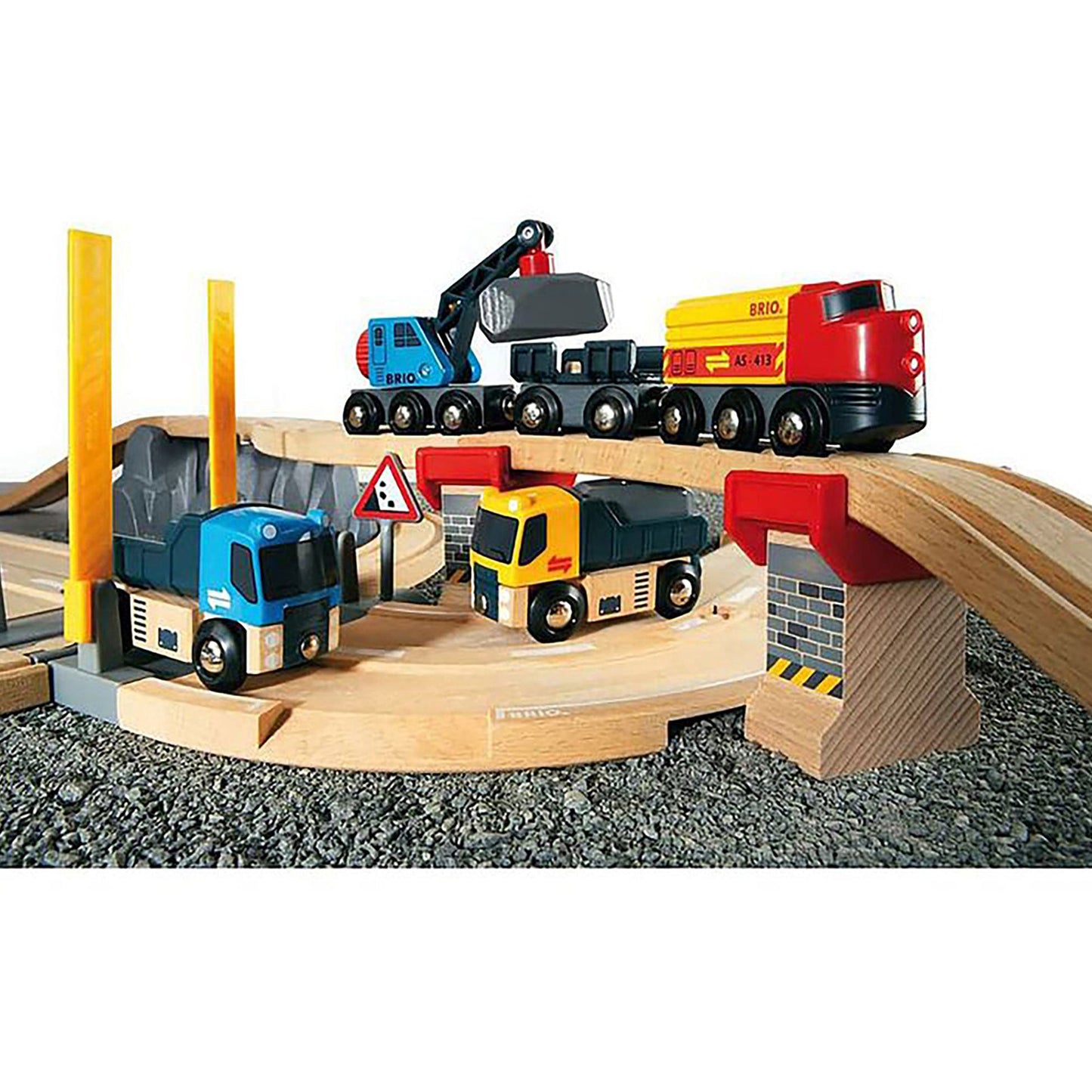 BRIO 33210 Rail and Road Loading Set