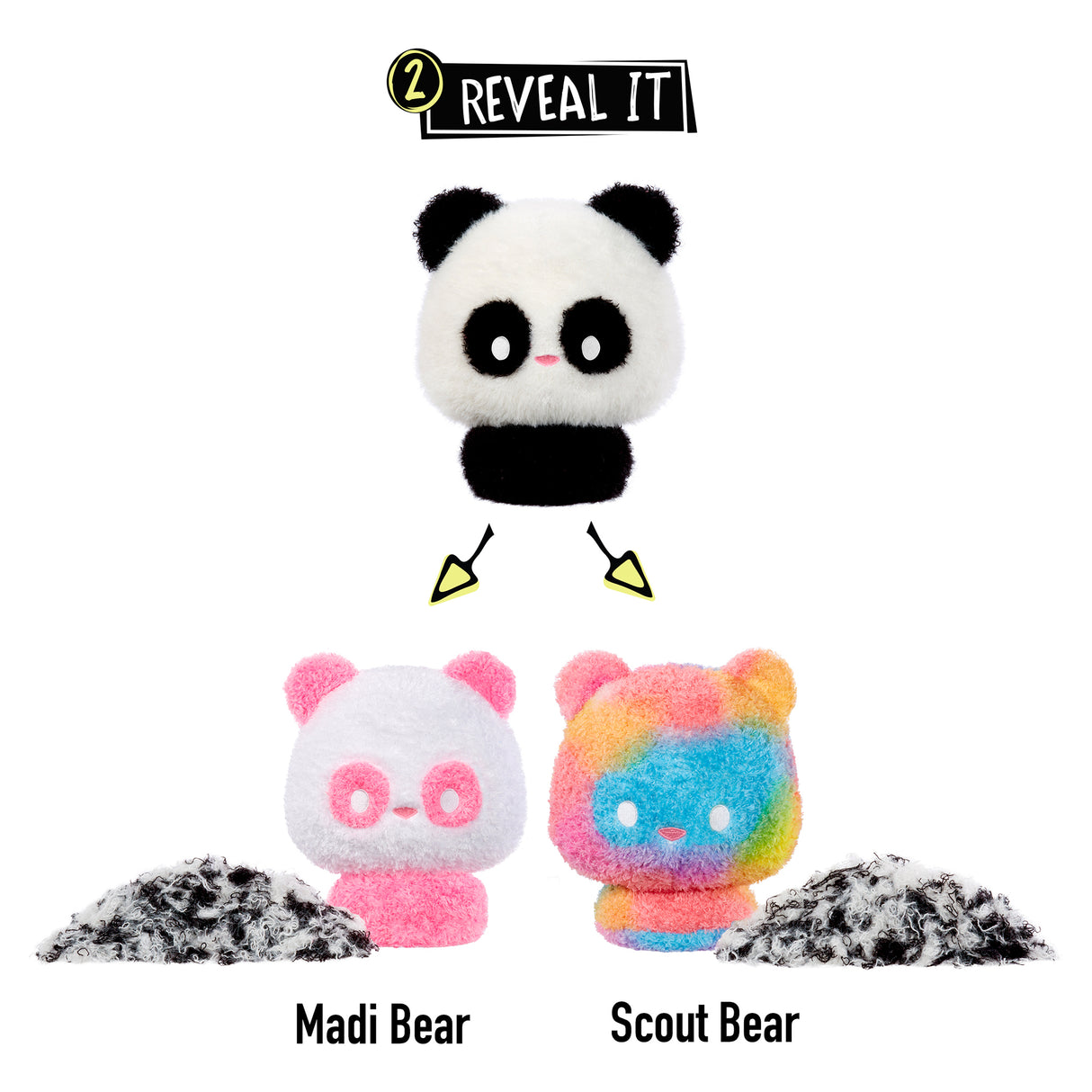 Fluffie Stuffiez Series 1 Large Plush - Panda (Solid)