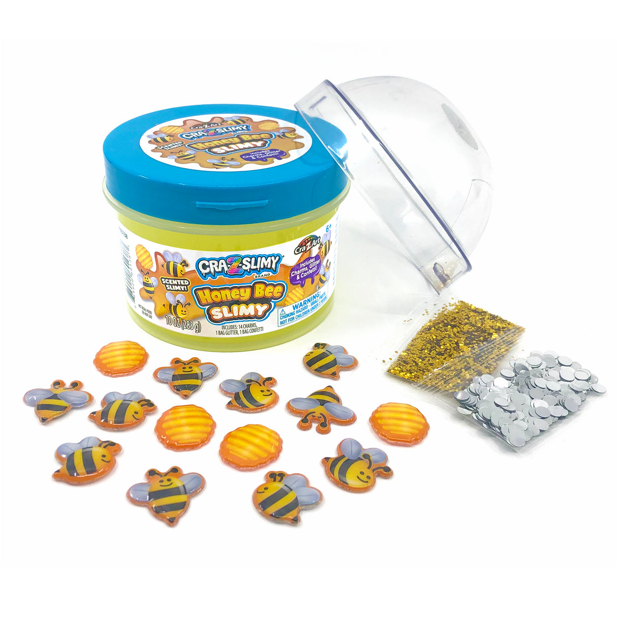 CRA-Z-ART Fun Dome Topper Jars Honey Bee Slimy