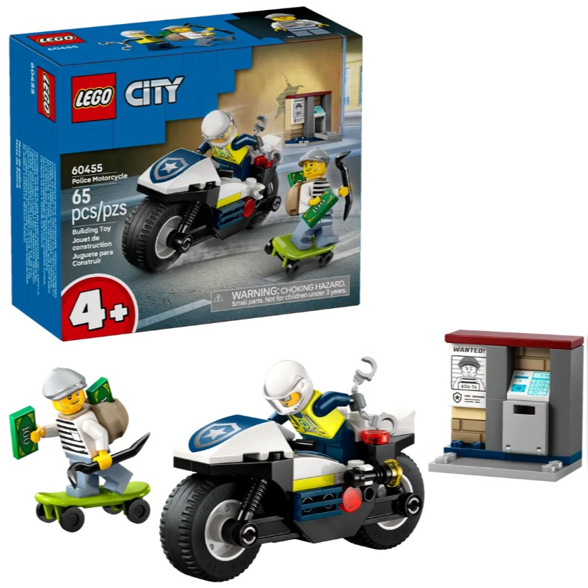 LEGO City Police Motorcycle Chase 60455