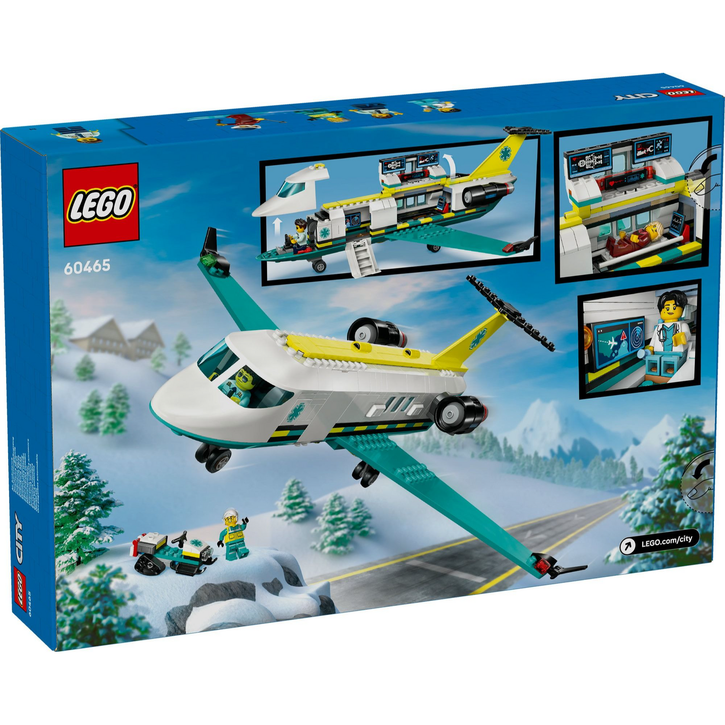 LEGO City Emergency Air Ambulance Airplane 60465