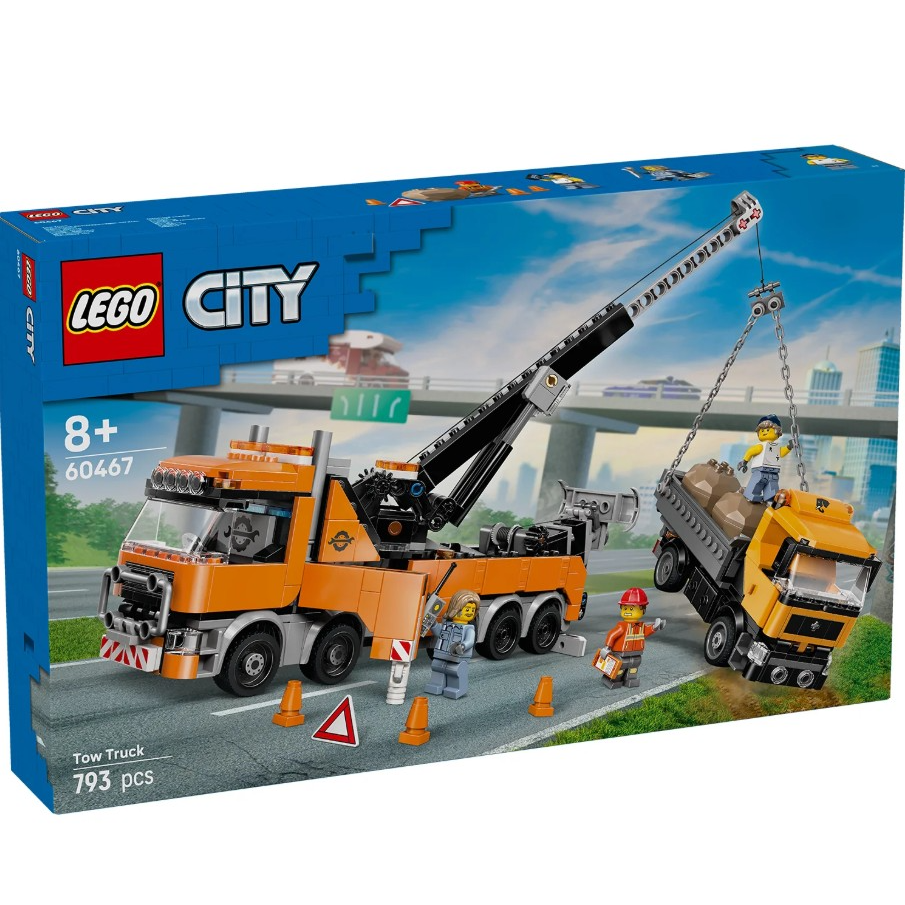 LEGO City Heavy-Duty Recovery Tow Truck with Crane 60467