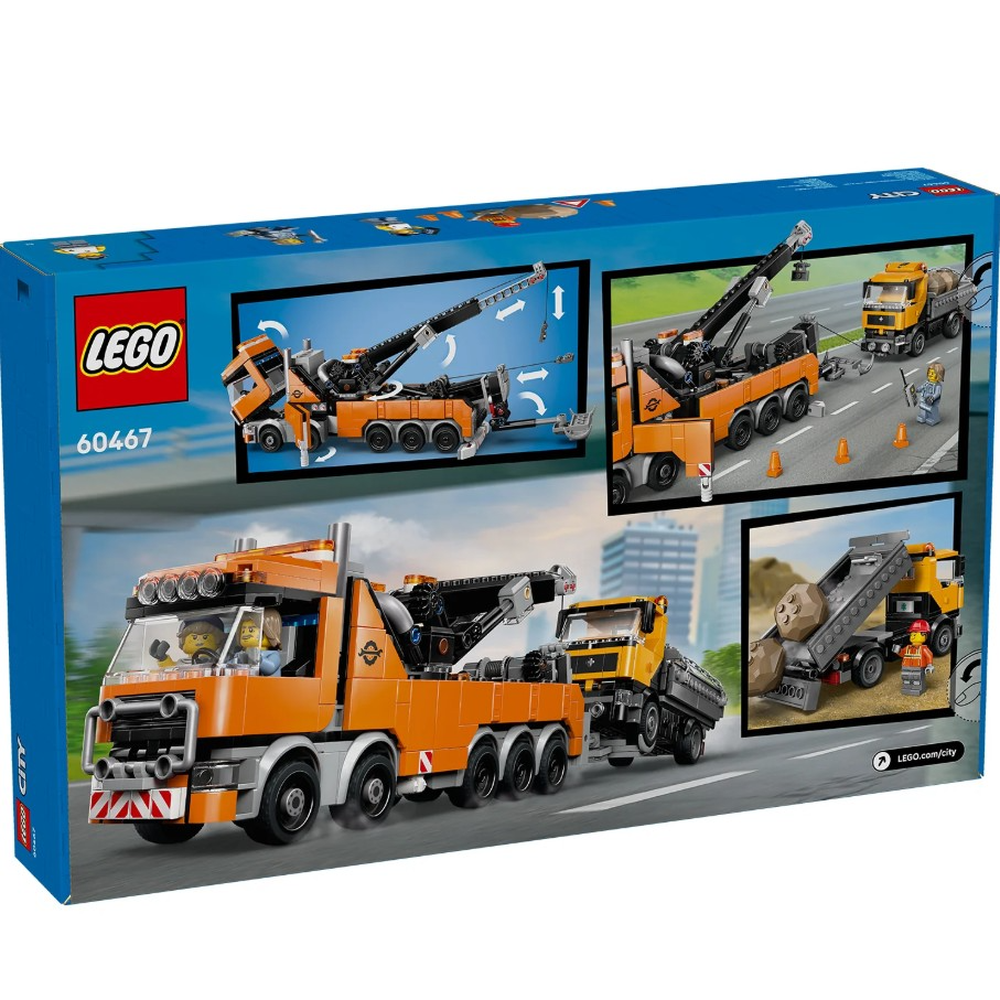 LEGO City Heavy-Duty Recovery Tow Truck with Crane 60467