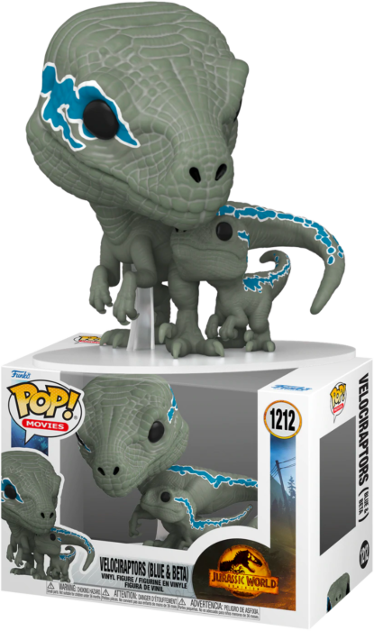 Funko Jurassic World 3 Velociraptors Blue & Beta Pop!
