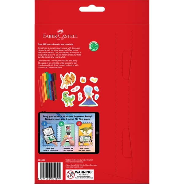 Faber-Castell Dino Adventures Colour & Sticker Set