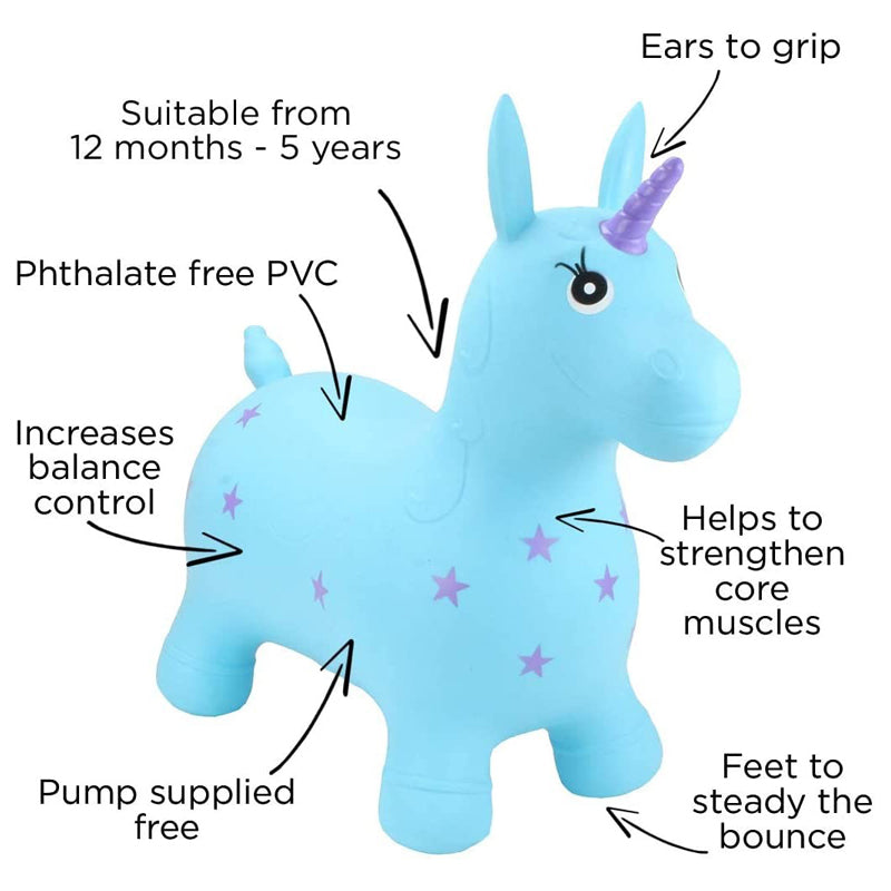 Happy Hopperz Turquoise Unicorn