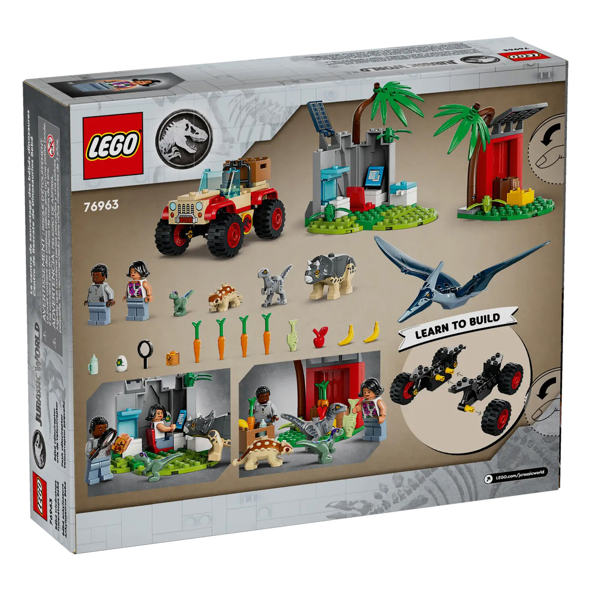 LEGO Jurassic World Baby Dinosaur Rescue Center 76963, (139-pieces)