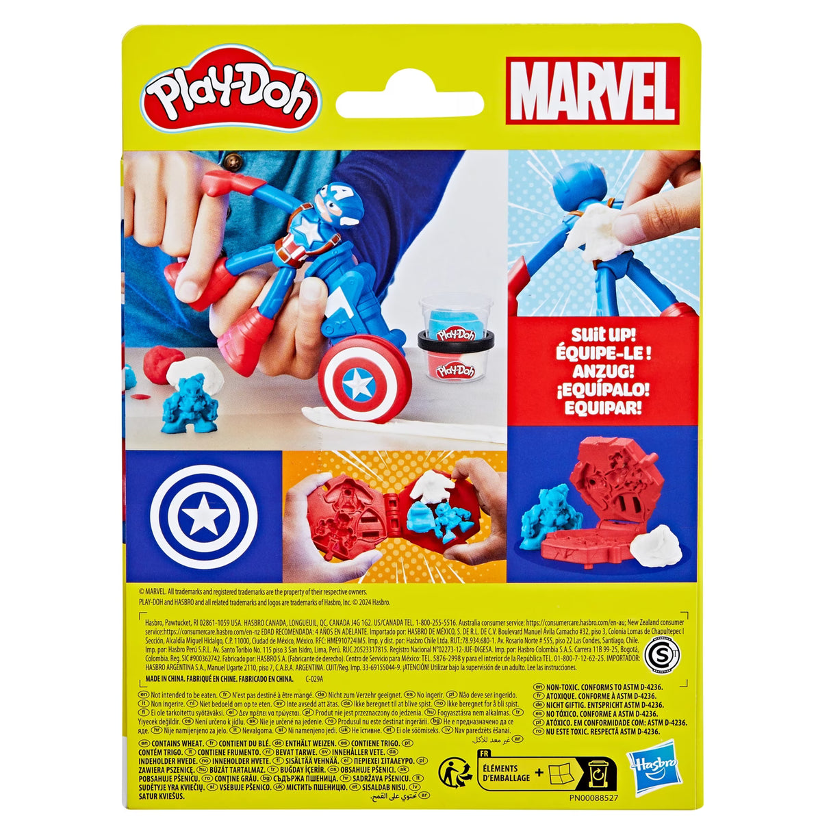 Play-Doh Marvel Captain America Stamping Shield Action Figure