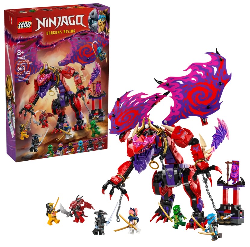 LEGO Ninjago Thunderfang Dragon of Chaos 71832
