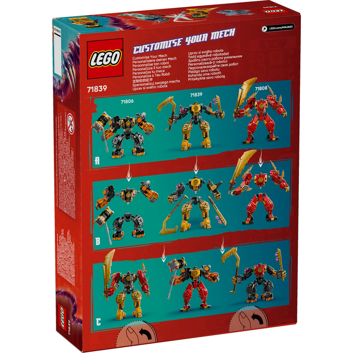 LEGO Ninjago Arin's Spinjitzu Battle Mech 71839