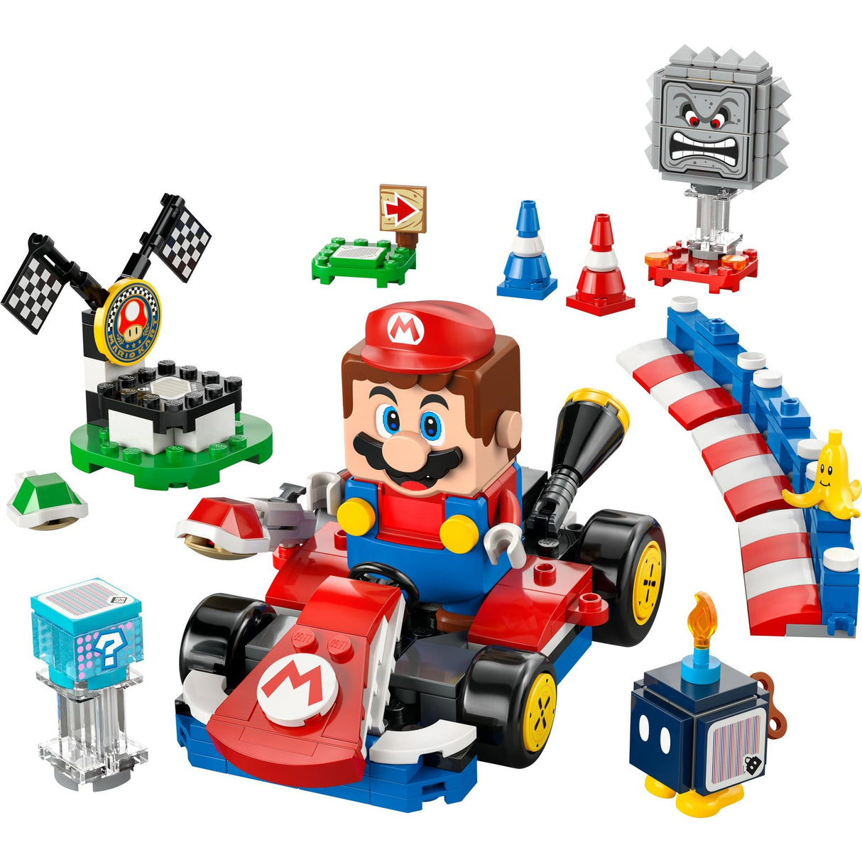 LEGO Super Mario Interactive Races with Mario In His Standard Kart 72043