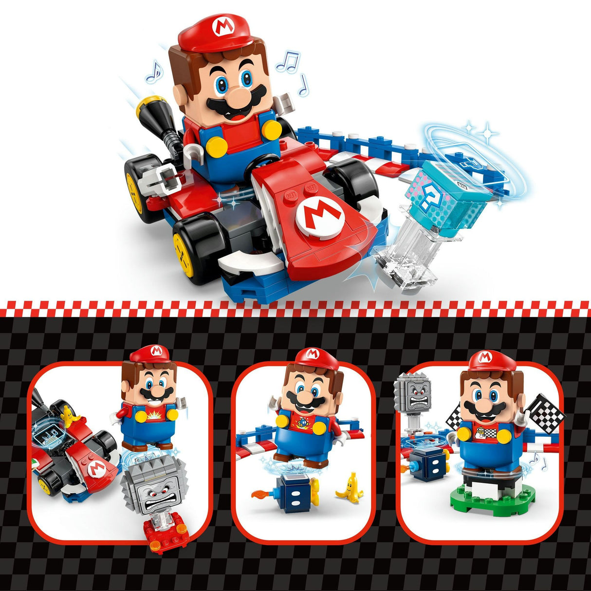 LEGO Super Mario Interactive Races with Mario In His Standard Kart 72043