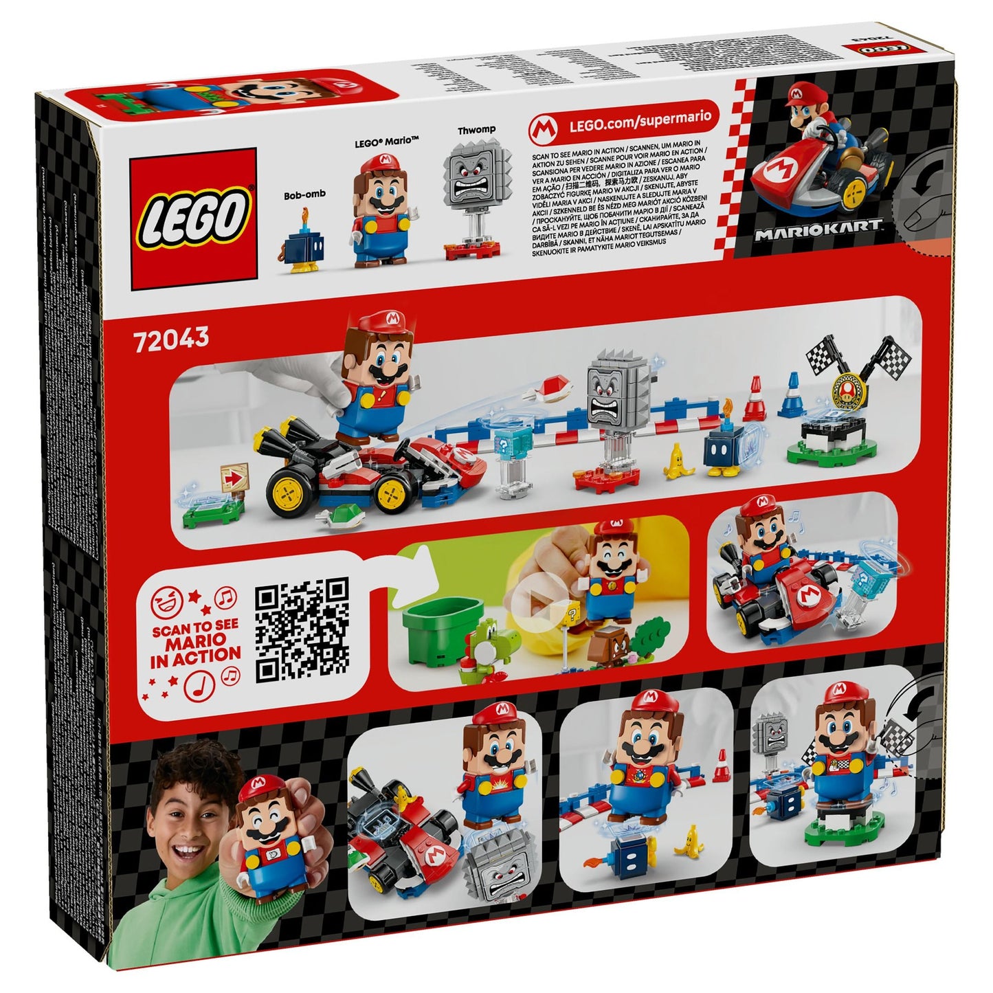 LEGO Super Mario Interactive Races with Mario In His Standard Kart 72043