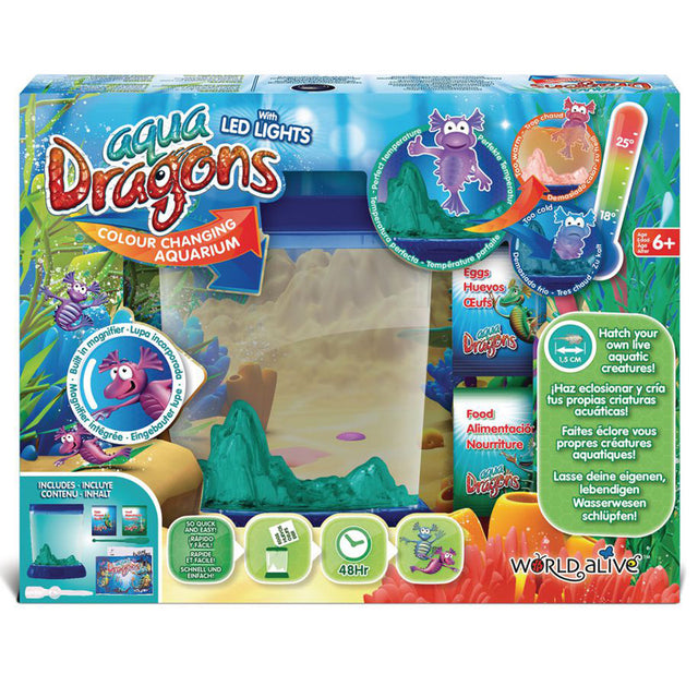 Aqua Dragons Colour Changing Box Kit with LED Lights
